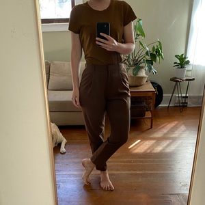 Frank & Oak pleated pants